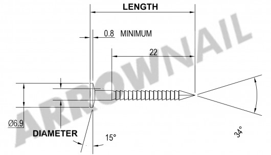 Plasterboard Clout Threaded